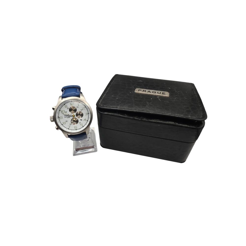 Prague D5797-158 Watch Stainless 10ATM Blue Band
